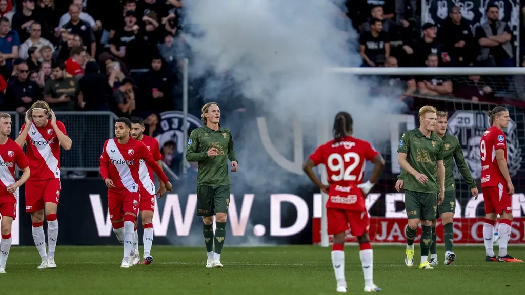 Football matches will now be immediately halted if fireworks are thrown at the pitch or stands